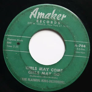 FLAMING KING-DESYREENS - GIRLS MAY COME GIRLS MAY GO / DON'T TELL ME - SOUL 45 - Picture 1 of 2