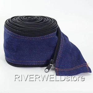 Chaqueta con cremallera de vaquero cubierta de cable antorcha de soldadura RIVERWELD TIG 7,5 metros 25 pies - Imagen 1 de 9
