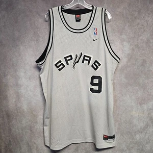 Vintage Nike San Antonio Spurs Tony Parker 9 Alternate Swingman Jersey Mens 2XL - Picture 1 of 7