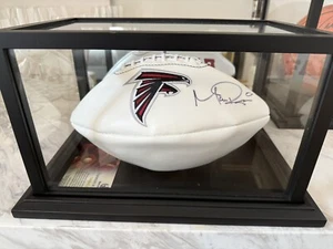 MATT RYAN Autographed Atlanta Falcons Logo Football Full Size GA COA - Picture 1 of 4
