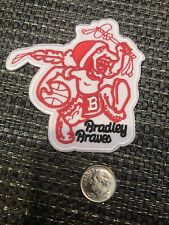Bradley University Braves Vintage Embroidered Iron On Patch 3" x 3" AWESOME