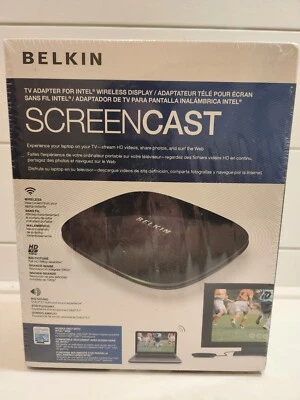 Belkin - ScreenCast - Adaptador de TV para Pantalla Inalámbrica Intel - F7D4501 Nuevo en Caja Foto 1 de 4