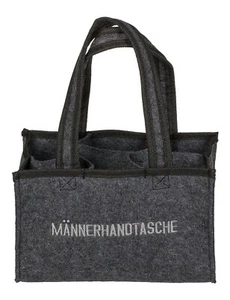 Flaschentasche Männerhandtasche Filztasche für 6 Flaschen bis 0.5 L Tragetasche - Picture 1 of 2