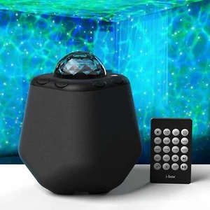 i-Box Galaxy Projector 6W Bluetooth Speaker RGB Lights 15 Modes Remote Control - Picture 1 of 10