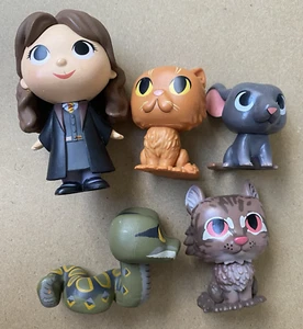 Harry Potter Funko Mystery Minis Lot Hermione Granger Crookshanks Nagini Cat - Picture 1 of 5