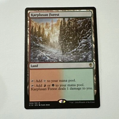 Karplusan Forest - Magic the Gathering MtG - Commander 2016​ - NM - Image 1 of 2