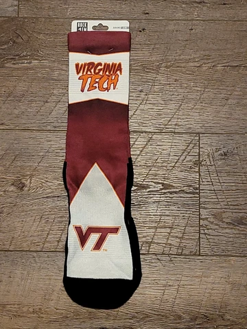 Virginia Tech Hokies Rock Em Socks Battle Cry Socks L/XL Cover
