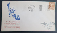 The Torch of Liberty AJR 1943 Statue World War II WW2 Envelope Patriotic Cover