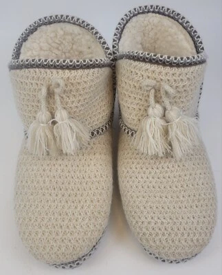 Muk Luks A La Mode Womens House Shoes Slippers XL Size 11-12 Beige Brown - Image 1 of 4