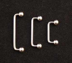G23 Titanium 14g 16g Staple Body Piercing Surface bar Dermal Barbell 90 Degree - Picture 1 of 1
