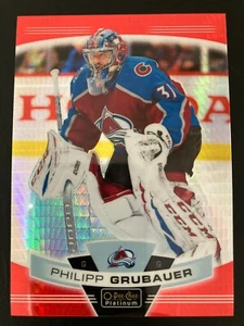 2019-20 O-Pee-Chee Platinum Red Prism 2 Philipp Grubauer ed/199 - Bild 1 von 2