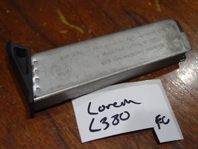Lorcin L380 ACP 7 Round Magazine Factory Original OEM L-380 - Image 1 of 4
