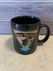 Vintage Sea World Kaffeebecher Tasse Orca Wal 1989 - Bild 1 von 5