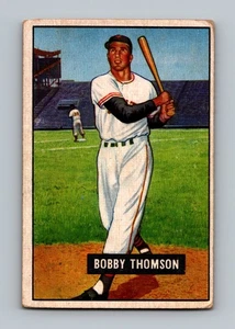 1951 Bowman #126 Bobby Thomson GD-VG carta da baseball vintage - Foto 1 di 2