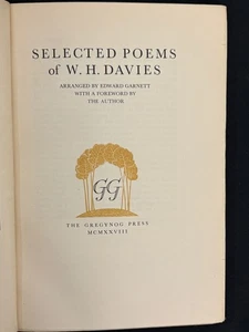 Selected Poems of W.H. Davies Gregynog 1928 1/310 FINE 1st - Bild 1 von 5