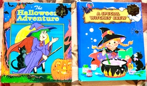2 VTG 1997 Little Landoll Griffin Halloween Books: Adventure & Witches' Brew - Imagen 1 de 16