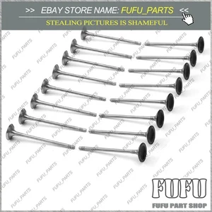 16X Engine Inlet Outlet Valves Set For Mini Cooper Clubman S JCW R58 R57 N14 1.6 - Picture 1 of 6