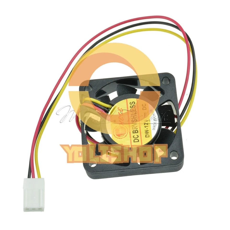 40X40X10MM 12V 3Pin 40mm Mini 4cm DC Brushless Computer Cooler Cooling Fan PC - Image 1 of 4