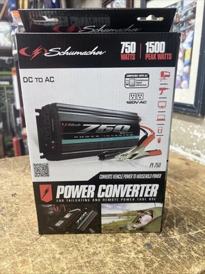 INVERSOR DE POTENCIA ANALÓGICO SCHUMACHER PI-750 750W 1500W PICO CC A AC NUEVO Foto 1 de 4