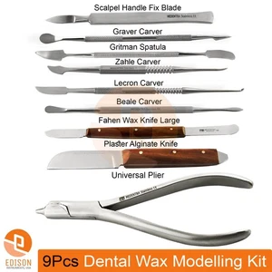 Dental Mischspachtel Gips Messer Wachsschnitzer Modellieren Schnitzwerkzeuge - Bild 1 von 10