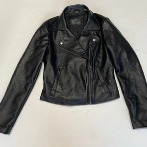 Giacca moto Levi's donna ecopelle nera taglia XS - Foto 1 di 16