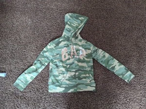 Gap Kids Camouflage Army Green Zipper Sweater - Picture 1 of 4