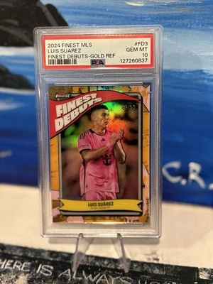 LUIS SUÁREZ-2024 Topps Finest Finest Debuts Gold Refractor /50 #FD3 - Image 1 of 2