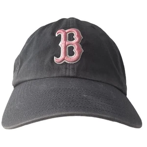 Boston Red Sox Pink B Logo Cotton Faded Women’s Adjustable Hat Cap - Picture 1 of 10