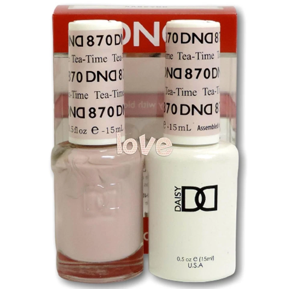 Esmalte de uñas en gel DND DAISY 0,5 fl. oz Gel Color Duo DND870 - Tea-Time Foto 1 de 1