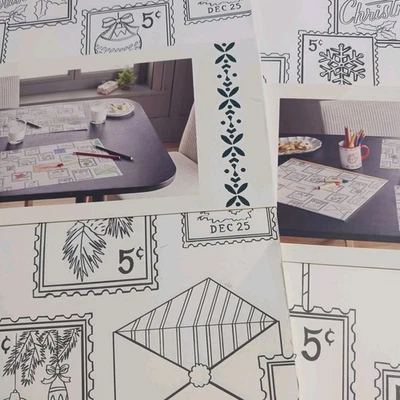 HEARTH HAND MAGNOLIA Large Disposable Coloring Placemats Set of 48 Sheets. New - Image 1 of 4