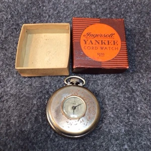 Antico orologio Ingersoll Yankee Cord 1896 con scatola - Foto 1 di 15