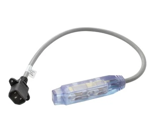 AC WORKS® IEC C14 Sheet E to (3) NEMA 5-15R Power Strip Cord 1.5FT SJTW 16/3 - Picture 1 of 7