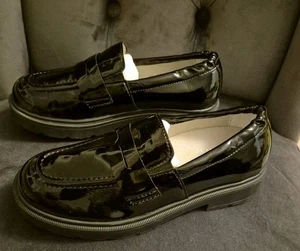 VITAFORM Damen-Slipper Lackstretch Shock Absorber Sohle Svenja ⚫️ Gr.35 Ai9 - Bild 1 von 4