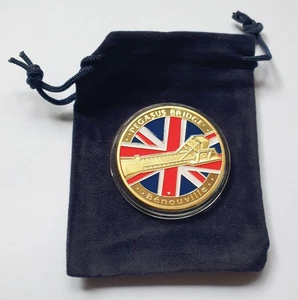Battaglia di Ponte Pegaso - Moneta commemorativa placcata oro D-Day seconda guerra mondiale - Foto 1 di 6