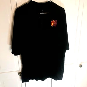 Reebok Black Polo Shirt XL 25th Infantry Division Tropic Lightning Hawaii Army - Picture 1 of 8