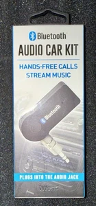 Bluetooth Audio Car Adapter Hands-Free Calls & Home Stereo -3.5mm Rechargeable  - Picture 1 of 3