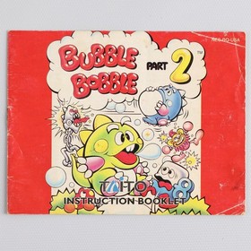 Bubble Bobble 2 Nintendo NES Game Manual/Instruction Booklet Only