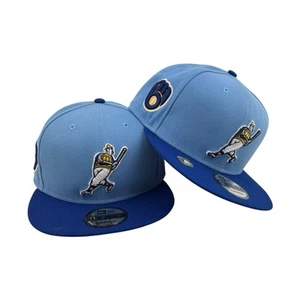 Gorra New Era Milwaukee Brewers 2025 práctica de bateo 9fifty Snapbacks - Imagen 1 de 7