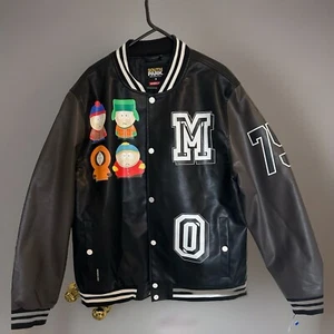 Rare Limited Edition South Park x Members Only Faux Leather Varsity Jacket - Picture 1 of 8