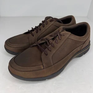 Scarpe casual Rockport da uomo V76733 marrone Adiprene di Adidas in pelle taglia 8,5 - Foto 1 di 9