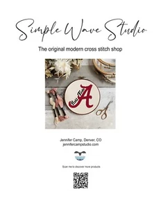 Alabama Roll Tide Football Counted Cross Stitch Kit - Picture 1 of 5