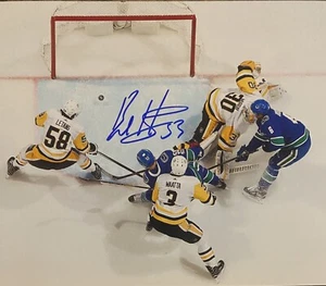 Bo HORVAT SIGNED 8x10 Photo ! Vancouver Canucks Captain! NY ISLANDERS! W/COA - Picture 1 of 2