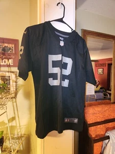 Oakland/LV Raiders #52 Mack-Nike On Field Trikot schwarz Damen Größe Large - Bild 1 von 7