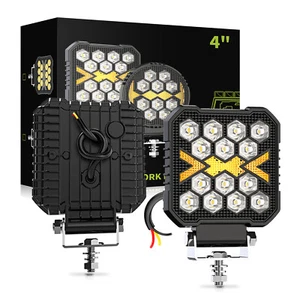 LED Arbeitsscheinwerfer 2X 48W 12V 24V Auto Strahler Traktor Scheinwerfer LKW - Bild 1 von 16