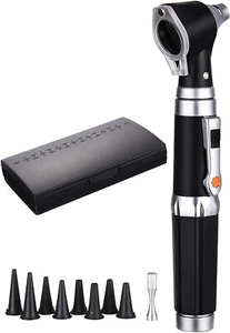 Otoscopio Professionale Con Luce Led Con Ingrandimento 3x E 8 Punte - Foto 1 di 7
