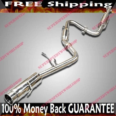 Выхлопная труба 2,5 дюйма из нержавеющей стали с наконечником ADJ для 95–99 Mitsubishi Eclipse GST/Spyder GST - Изображение 1 из 3