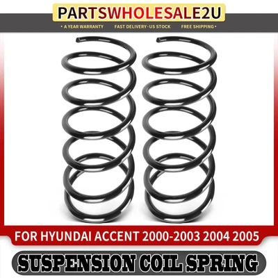 2x Muelles helicoidales delanteros izquierdo y derecho para Hyundai Accent 2000 2001 2002 2003-2005 Foto 1 de 4
