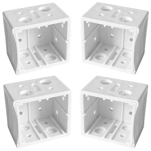 4 PCS 1.5inch Venetian Blind Installation Pair Brackets Fit 50MM Blinds Top Rail - Picture 1 of 8
