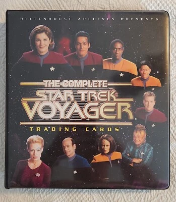 The Complete Star Trek Voyager Mini Master Set Base Subs Autógrafos Fichário Promocional - Imagem 1 de 4