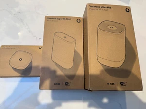 Vodafone Wi-Fi Bundle Ultra Hub 6E Router Super Booster Connect Module 4G Backup - Picture 1 of 1
